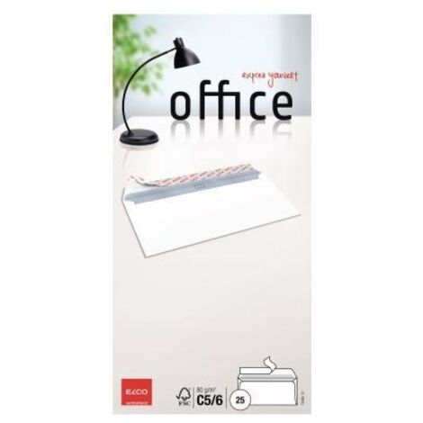 ELCO Briefumschlag Office 7446212 C5/6 DL hk weiß 25 St./Pack. (1/4)