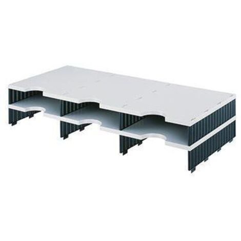 styro Aufbaueinheit styrodoc trio 268-1302.98 6Fächer gr/sw (1/2)
