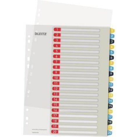 Leitz Register Cosy 12490000 A4 bedruckbar PP farbig 1-20 (1/2)
