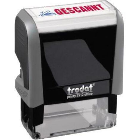 trodat Textstempel Printy 4912 128725 GESCANNT 47x18mm blau/rot (1/2)