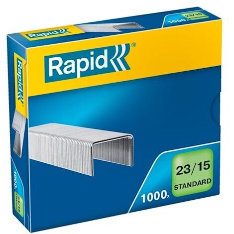 Rapid Heftklammer Standard 24869600 23/15 verzinkt 1.000 St./Pack. (1/2)