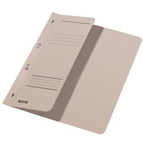 Farde à oeillets Leitz 37400085 DIN A4 agrafage mécanique Carton gris (1/2)
