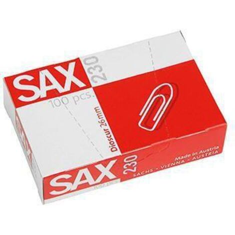 SAX Büroklammer 1-230-00 26mm verzinkt 100 St./Pack. (1/2)
