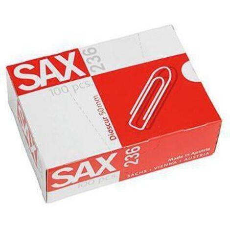 SAX Büroklammer 1-236-00 50mm verzinkt 100 St./Pack. (1/2)
