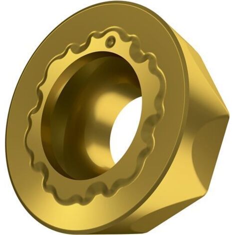 Fräswendeschneidplatte ISO RCMT 10T3MOSN-R:M8330 D.3,9mm PVD beschichtet Gold (1/2)
