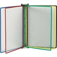 tarifold support mural 10 panneaux de visualisation couleurs assorties - 414609