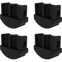 Günzburger Steigtechnik 4x sabot intérieur électriquement conducteur pour échelles jusqu'à l'année de construction 2004 58 x 25 mm - 019194
