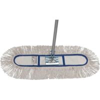 Frange de nettoyage humide serpillère ac porte-frange et manche alu mélange coton l. 600 x L. 1400 mm VERMOP