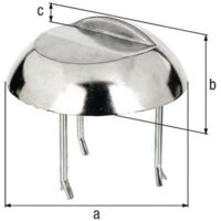 GAH Alberts Poteau d'appui en fonte d'aluminium avec ancrage pour béton 65mm - 410476