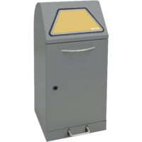 Stumpf Trieur de déchets Module-Vario 60 structure gris alu Système ProSlide 60l + Pédale - 625-060-1-1-100