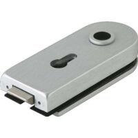 dormakaba Serrure de porte en verre STUDIO Rondo LM argent anodisé PZ DIN G/D - 81020215099
