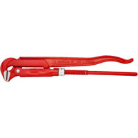 KNIPEX 83 10 015 Clé serre-tubes 90° revêtement poudre, rouge 420 mm