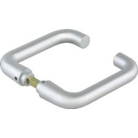 dormakaba Poignée de porte vitrée forme ronde LM argent anodisé pour rosace 8mm - 81030115099