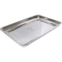 Bgs Technic – Bac de rétention inox 600 x 400 mm 9 l – Capacité 9 l – Pour espaces confinés – 7892