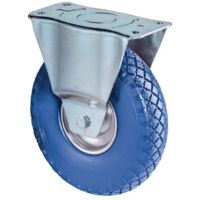Roulette fixe 200 mm 75 kg polyuréthane 138 x 109 mm