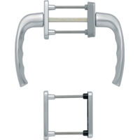 HOPPE Ensemble de balcon NY 0810/961N/U10/… Alu.F1 63-73mm 4-KT.7mm - 3273792