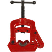Virax – Étau Grip N°1 1/4''-3'' pour perceuse à colonne – Capacité de serrage 200mm – Mors en acier trempé pour bois dur – V-fente pour pièces rondes