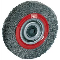 Osborn – Brosse circulaire Ø 150 mm – Épaisseur du fil 0,3 mm – Pour acier et fonte – Usage intensif sur perceuse