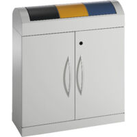 Stumpf tri des déchets TD 3 gris clair conteneur intérieur 3x 45l - 5602007