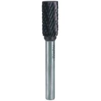 Fraises limes carbure revêtues TiCN, denture croisée forme A cylindrique, bout plat