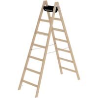 Günzburger Steigtechnik Escabeau en bois 2 x 7nombre de barreaux - 033214