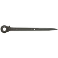 KS Tools - Clé à cliquet à douille réversible spéciale montage échafaudage, 19x22 mm - 522.1922