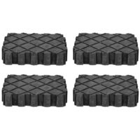 Kstools – Cale pour roue en caoutchouc – Lot de 4 patins antidérapants – Protection optimale pour plate-forme élévatrice – Version lourde