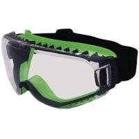 Lunettes vision totale T-Spex 8114 EN 166 EN 170 monture noir/vert. verre transp