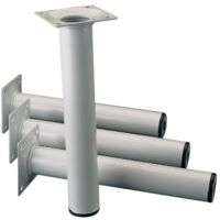 ELEMENT SYSTEM Pied de meuble aluminium blanc 30 mm H.400 mm Plaque - 11100-00052