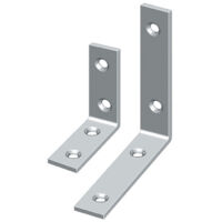 HOHAGE Equerre de bricolage L.50 mm l.10 mm S.1,8 mm Acier électrozingué jaune étroit - 565045