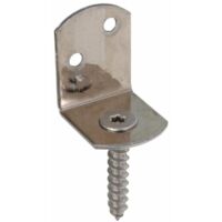 GAH Alberts Support de clôture tressé 83 x 32 x 30 x 38 mm VA mat forme L - 213336