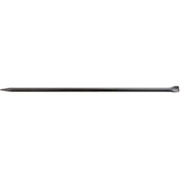 Pied de biche long. 1 250 mm largeur 30 mm forme ronde avec pointe et lame droite peint en noir