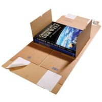 Medienverpackung Gigafix Maße 230x165x20-80mm braun SK-Verschluss TRANSPAK
