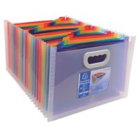 Exacompta Dokumenttasche CRYSTAL 55198E Griff 24Fächer PP