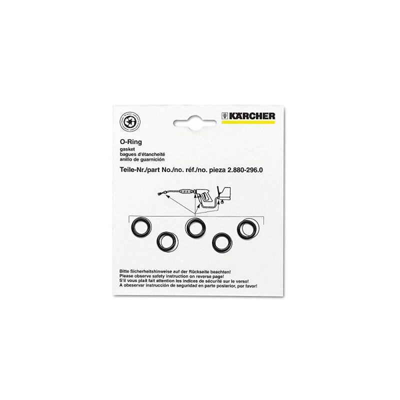 Joint Torique Pour Nettoyeur Haute Pression - Pièce De Rechange TR 2.880-001.0 (lot De 15)