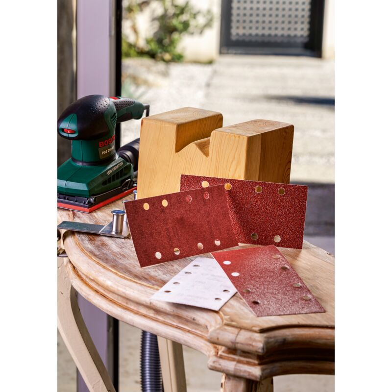 Lot De 5 Feuilles Papier De Verre Grains Mixtes - 800 à 2000 - Pour Voiture, Bois, Bricolage