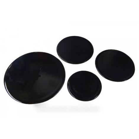 Lot de 4 chapeaux de brûleur pour cuisinière Faure – Répartition uniforme de la chaleur – Dimensions 101 x 70 mm – Compatible Arthur Martin et Zanussi – Arthur Martin Electrolux