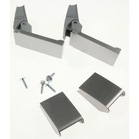 Liebherr – Kit de réparation de poignée inox pour réfrigérateur et congélateur – Pièce détachée compatible – Référence 9590190 – Argent – Largeur 100 cm