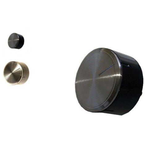 Bosch – Bouton de sélecteur pour plaque de cuisson – Plastique argent – Dimensions 3,5x3,4cm – Remplacement pièces usées (1/3)
