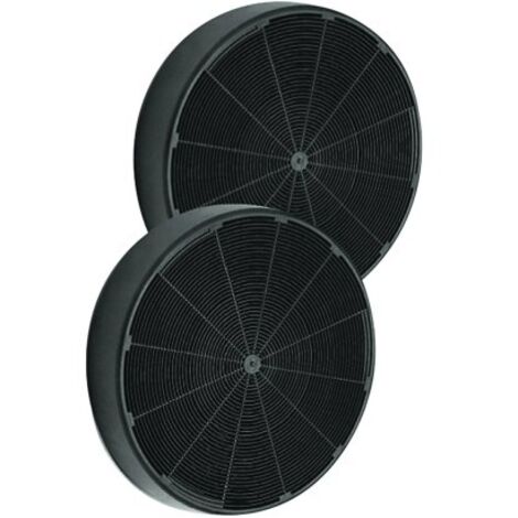 Lot de 2 filtres à charbon MCEF02 (19,4 x 3 cm) pour hotte AEG - Electrolux - Zanussi (1/2)