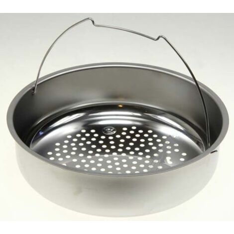 Panier vapeur rigide inox pour autocuiseur – Compatible SEB et Tefal – Cuisson saine et rapide – Préserve les nutriments - SS-980449