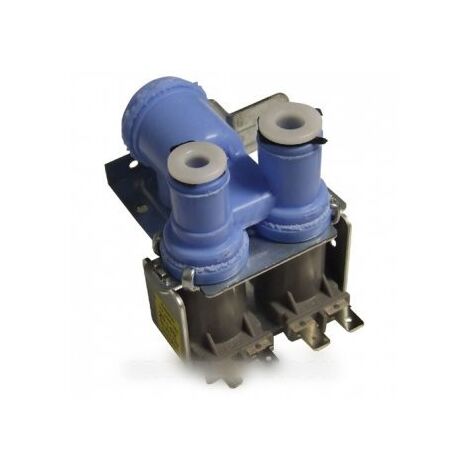 Electrovanne 2 voies pour réfrigérateur Samsung DA62-00914A – Compatible avec modèles RM25KGRS1/XEF, RS55XKGNS, RS21DCSW – Couleur bleue (1/2)
