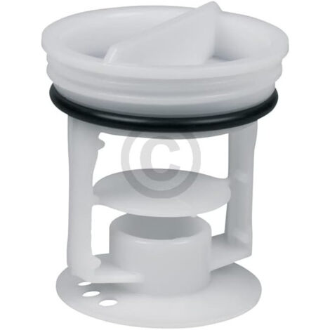 Filtre à peluches Beko 2872700100 pour la pompe de vidange du lave-linge (1/2)