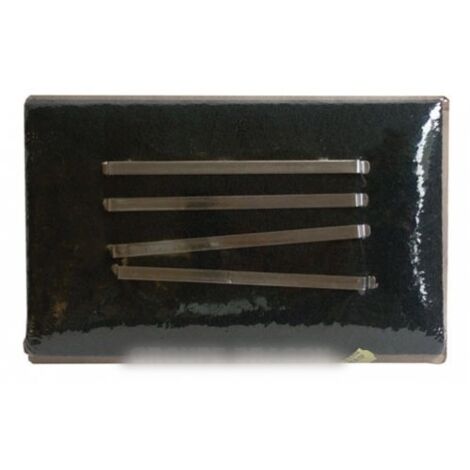 Filtre à charbon (335x195mm) + 4 lamelles de fixation pour Hotte FAGOR BRANDT 74X5766 (1/2)