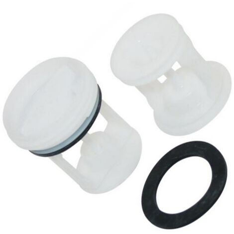 BOUCHON BLANC POMPE ASKOLL/PLASET POUR LAVE LINGE INDESIT