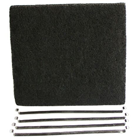 Lot de 2 filtres charbon (23,5x21cm) (71X0704) Hotte DE DIETRICH, BRANDT, SAUTER (1/2)