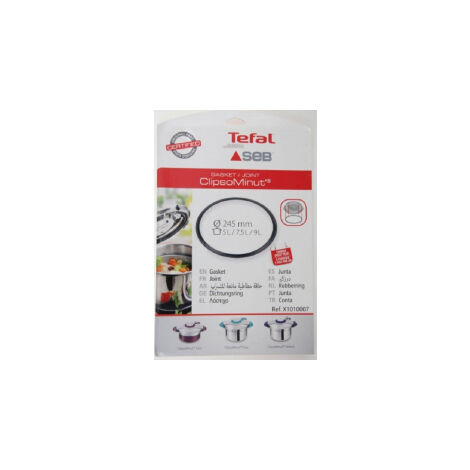 SEB – Joint 245 mm pour autocuiseur – Compatible 5 à 9L – Remplacement pour sécurité optimale – Joint hermétique pour cuisson sous pression - X1010007