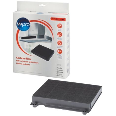 Indesit – Filtre charbon CH15 pour hotte – Compatible avec modèles Whirlpool et Electrolux – Longueur 47cm – Élimination des odeurs efficace