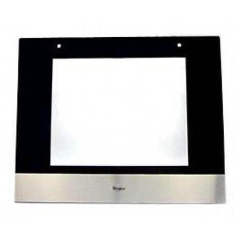 Porte four externe compatible WHIRLPOOL 481010359606 – Dimensions 60x40cm – Acier inoxydable – Résistant aux hautes températures