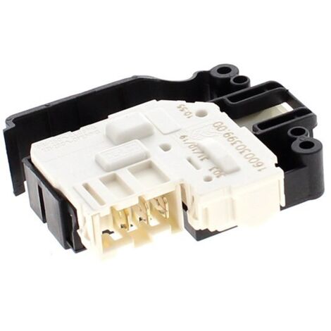 Véritable interrupteur de verrouillage de porte Whirlpool pour machine à laver type PTC DL-LC2 (1/2)